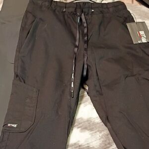 Women's s Black Cargo Scrub Pants